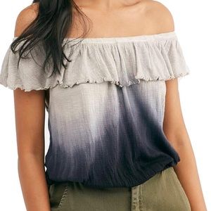 Free People Womens Cora Lee Ombre Ruffled Tank Top